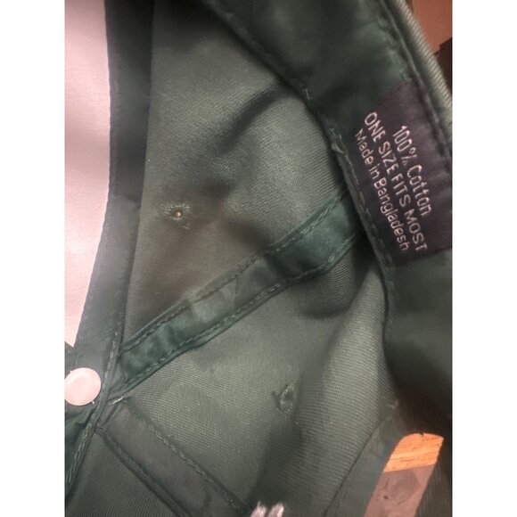 Michigan State Spartans Green Adjustable Baseball Cap With Embroidered Logo & Ba - Picture 7 of 8